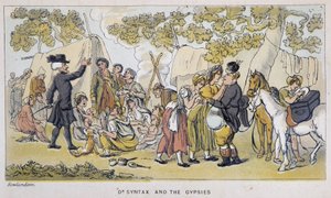 Le docteur et les Gypsies (ou Romanichels) - William Combe, hasta tarafından “” Doktor Sözdizimi