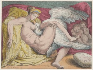 Leda ve Kuğu, 1799., 1799. by Thomas Rowlandson