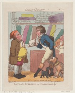 London Outrider veya Brother Saddlebag, 10 Eylül 1799., 10 Eylül 1799. by Thomas Rowlandson
