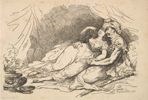 Doğuda Aşk, 1787. by Thomas Rowlandson