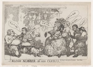 Madam Blubber Tuvallerinde, 22 Nisan 1784., 22 Nisan 1784. by Thomas Rowlandson