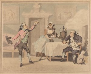 Yönetici ve Spouter by Thomas Rowlandson