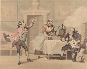 Yönetici ve Spouter, 1784. by Thomas Rowlandson