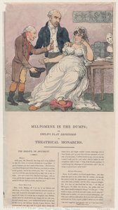 Çöplüklerdeki Melpomene veya Teatral Hükümdarlar Tarafından Savunan Çocuk Oyunu, 1804., 1804. by Thomas Rowlandson