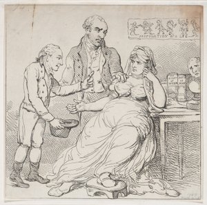 Çöplüklerdeki Melpomene veya Tiyatro Hükümdarları Tarafından Savunan Çocuk Oyunu, Aralık..., 14 Aralık 1804. by Thomas Rowlandson