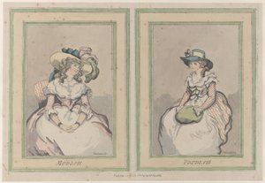 Modish ve Prudish, 1 Aralık 1791., 1 Aralık 1791. by Thomas Rowlandson