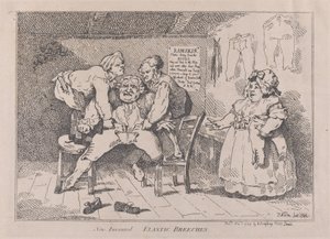 Yeni İcat Edilen Elastik Pantolon, 1 Kasım 1784., 1 Kasım 1784. by Thomas Rowlandson