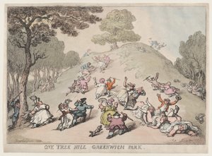Bir Ağaç Tepesi, Greenwich Parkı, 1802., 1802. by Thomas Rowlandson