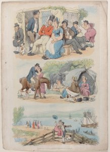 Levha 4: İşe Alma, Minyatürde Dünyadan, 1816., 1816. by Thomas Rowlandson