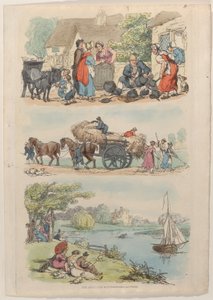Levha 9, Minyatürde Dünyadan, 1816., 1816. by Thomas Rowlandson