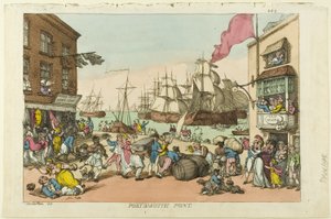 Portsmouth Noktası by Thomas Rowlandson