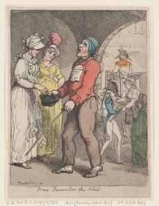 Körleri Hatırla, 1801., 1801 için dua edin. by Thomas Rowlandson