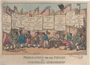 Olağanüstü Jübile veya Tiyatro Hazırlıkları, 24 Ekim 1809., 24 Ekim 1809. by Thomas Rowlandson