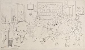 Mutfak Sporlarında Quae Cinsi, Johnny Quoe Cinsinin Tarihinden: Küçük..., 1822. by Thomas Rowlandson
