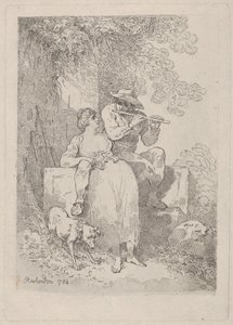 Güneşli Günlerde Çalışmadan Dinlenme, 1784-87., 1784-87. by Thomas Rowlandson