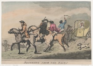 Yarışlardan Dönüş, 1 Aralık 1791., 1 Aralık 1791. by Thomas Rowlandson
