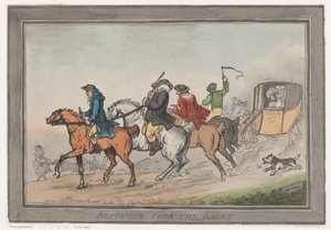 Yarışlardan Dönüş, 1 Aralık 1791., 1 Aralık 1791. by Thomas Rowlandson