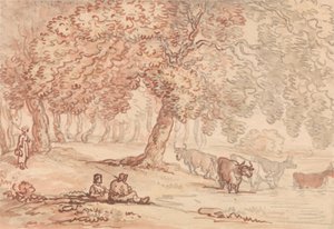Richmond Parkı by Thomas Rowlandson
