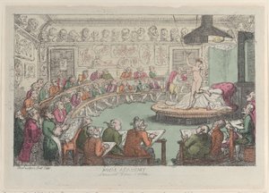 Kraliyet Akademisi, Somerset House, Londra, 1801-11., 1801-11. by Thomas Rowlandson