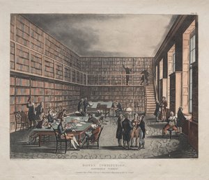 Kraliyet Kurumu, Albemarle Caddesi by Thomas Rowlandson