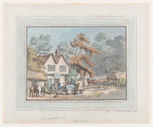 Kırsal Dur, 1787., 1787. by Thomas Rowlandson