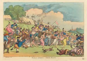 Kırsal Sporlar. önlük yarışı by Thomas Rowlandson