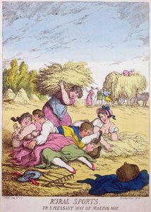 Kırsal Sporlar veya Saman Yapmanın Keyifli Bir Yolu by Thomas Rowlandson