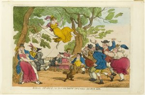 Kırsal Sporlar veya İyi Şekilli Bir Bacağı Nasıl Gösterirsiniz? by Thomas Rowlandson