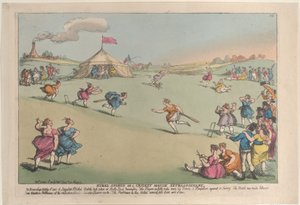 Kırsal Sporlar veya Olağanüstü Kriket Maçı, 10 Ekim 1811., 10 Ekim 1811. by Thomas Rowlandson