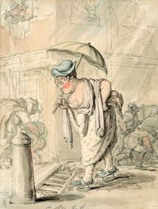 üzgün özensiz hava by Thomas Rowlandson