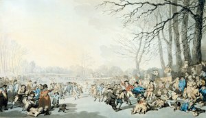 Serpentine üzerinde patenciler by Thomas Rowlandson