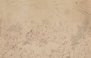 Cockpit, Nottingham'da çizildi by Thomas Rowlandson