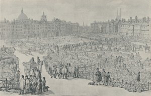 Smithfield Pazarı, 1810, 1920 by Thomas Rowlandson