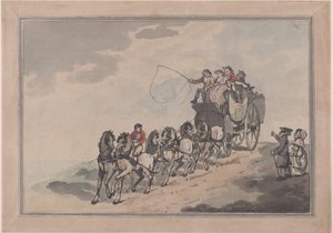 Sahne Koçu ve Altı, 1786-93., 1786-93. by Thomas Rowlandson