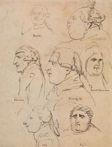 George III ve Devlet Adamları Çalışmaları by Thomas Rowlandson