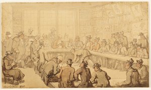 Bir Kitap Müzayedesinde Dr. Sözdizimi Çalışması by Thomas Rowlandson