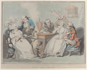 Sahilde Çay, 1785-94., 1785-94. by Thomas Rowlandson