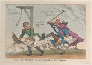 Sevecen Elveda veya Tekme Tekme, 17 Nisan 1814., 17 Nisan 1814. by Thomas Rowlandson