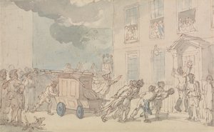 İtfaiyenin Gelişi by Thomas Rowlandson