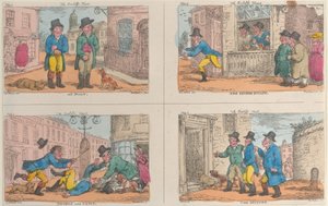 Mübaşirin Avı: Kusurda, İkinci Kaçış, Çifte ve Çömelme ve Nöbet, 1809., 1809. by Thomas Rowlandson