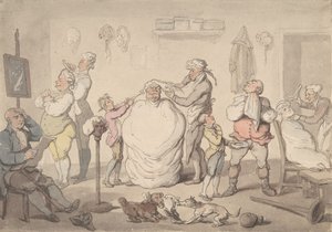Berber Dükkanı, 1785-1805. by Thomas Rowlandson