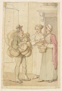 Sepet Satıcısı by Thomas Rowlandson