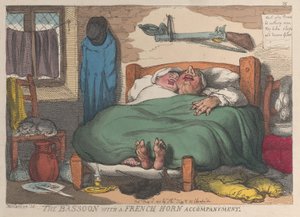Fransız Korna Eşliğinde Fagot, 16 Mayıs 1811., 16 Mayıs 1811. by Thomas Rowlandson