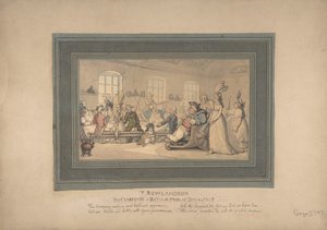 Banyo Rahatlığı ve Halk Kahvaltısı, 1780-1827. by Thomas Rowlandson