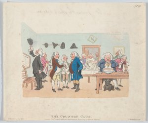 The Country Club, 7 Nisan 1803., 7 Nisan 1803. by Thomas Rowlandson