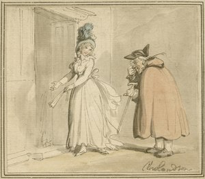 Fahişe, c.1785-1800 by Thomas Rowlandson