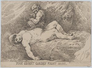 Covent Garden Night Mare, 20 Nisan 1784., 20 Nisan 1784. by Thomas Rowlandson