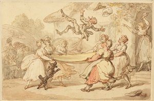 Doktorun Cezası Tüm Köyün Küçük Eğlenceleri Eşliğinde İnfaz Edildi by Thomas Rowlandson