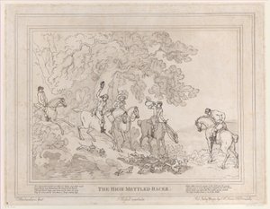The Life of a Racehorse or The High-Mettled Racer, 20 Temmuz 1789., 20 Temmuz 1789 by Thomas Rowlandson