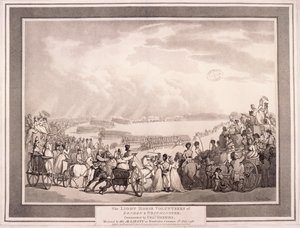 Londra ve Westminster Hafif Süvari Gönüllüleri, 1798. by Thomas Rowlandson